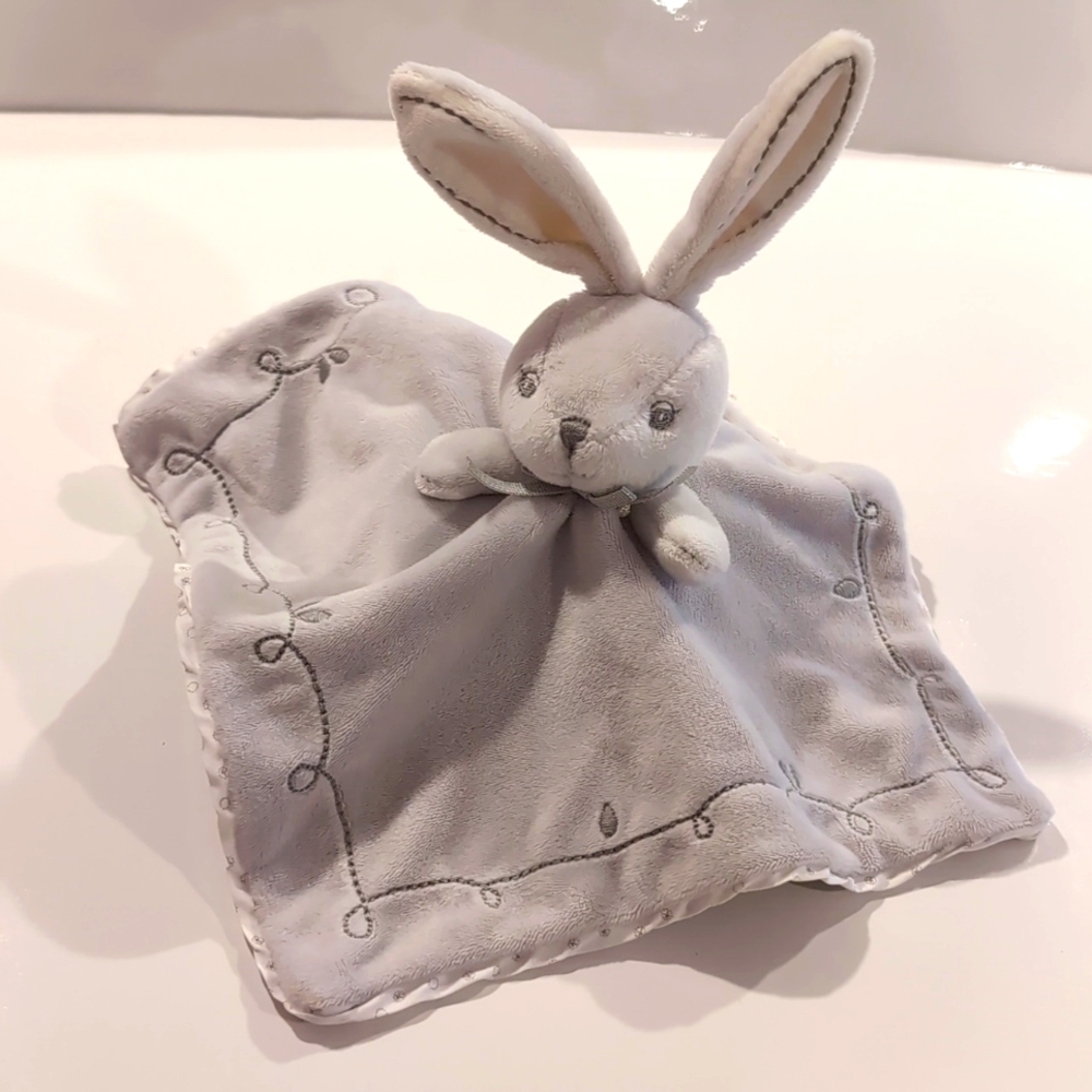 Kaloo Grey Bunny Security Blanket Lovey